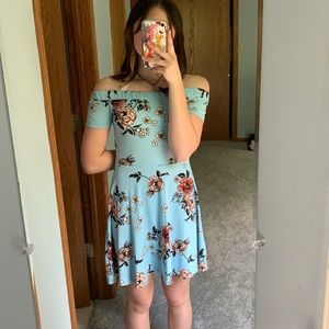 last chance- Strapless floral dress